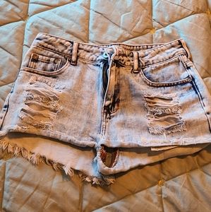 Pacsun Acid Wash High Rise Shorts